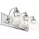 Birmingham 3 Light 24 inch Polished Chrome Vanity Sconce Wall Light