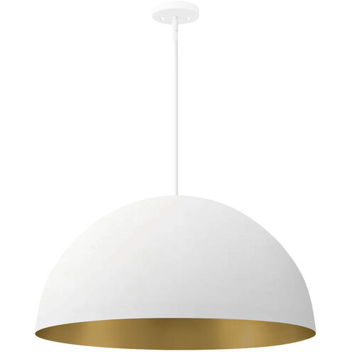 Elias LED 23.5 inch Matte White Pendant Ceiling Light