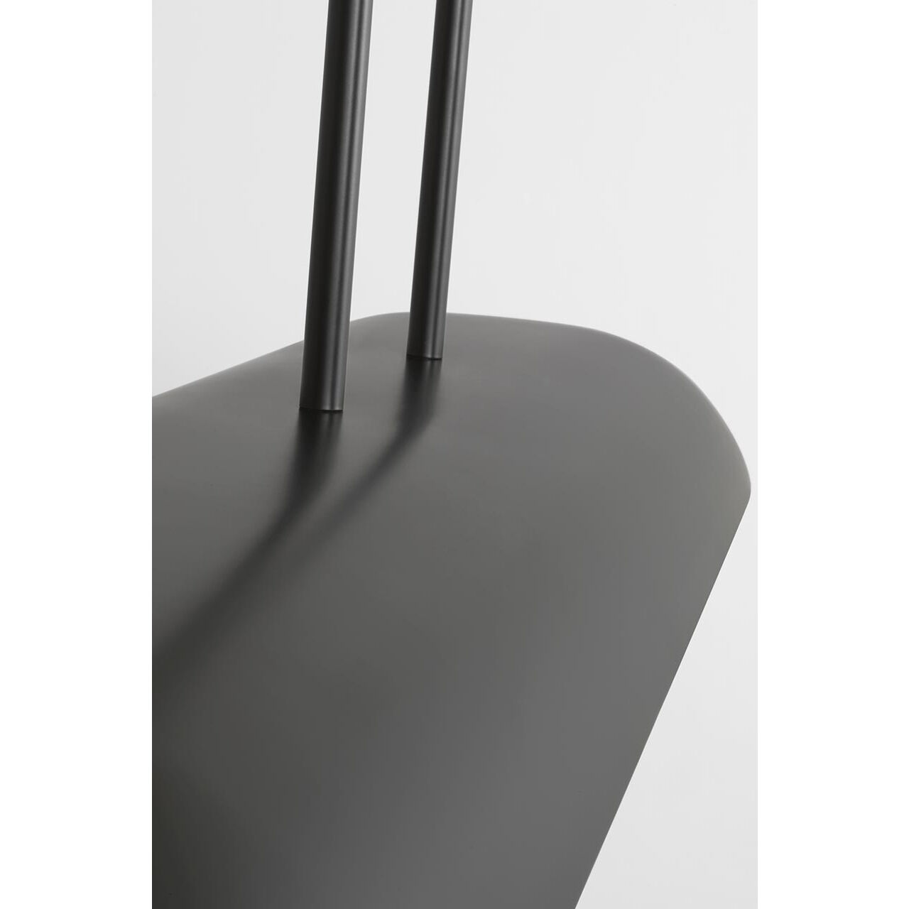 Anne-Marie Barton Remi Linear Pendant Ceiling Light in Matte Carbon and Warm Walnut