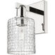 Arcadia Cobbleskill Armed Sconce Wall Light in Polished Nickel