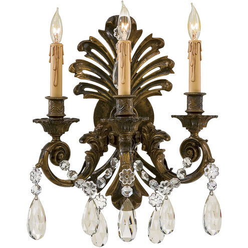 Jonathan 3 Light 13.5 inch Stained Gold Wall Sconce Wall Light