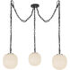Alora Mood Cherise Multi Pendant Ceiling Light in Matte Black
