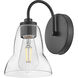 Vera LED 8 inch Black Bath Light Wall Light