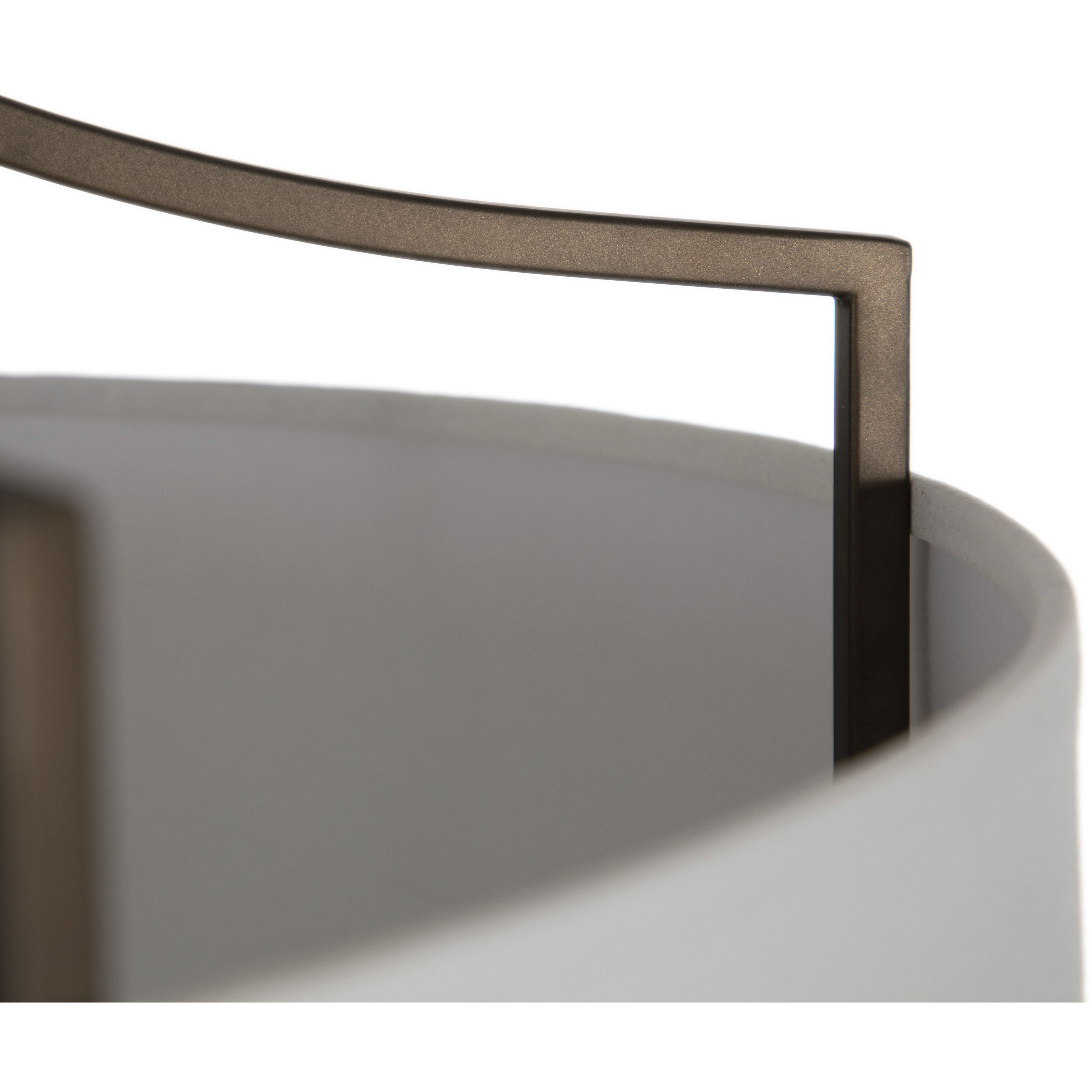 Lacey 4 Light 24.5 inch Dark Bronze Flush Mount Ceiling Light