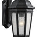Courtyard 1 Light 18 inch Textured Black Outdoor Wall in A21, Medium