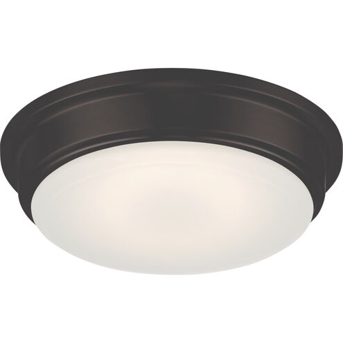 Haley LED 13 inch Mahogany Bronze Flush Mount Ceiling Light