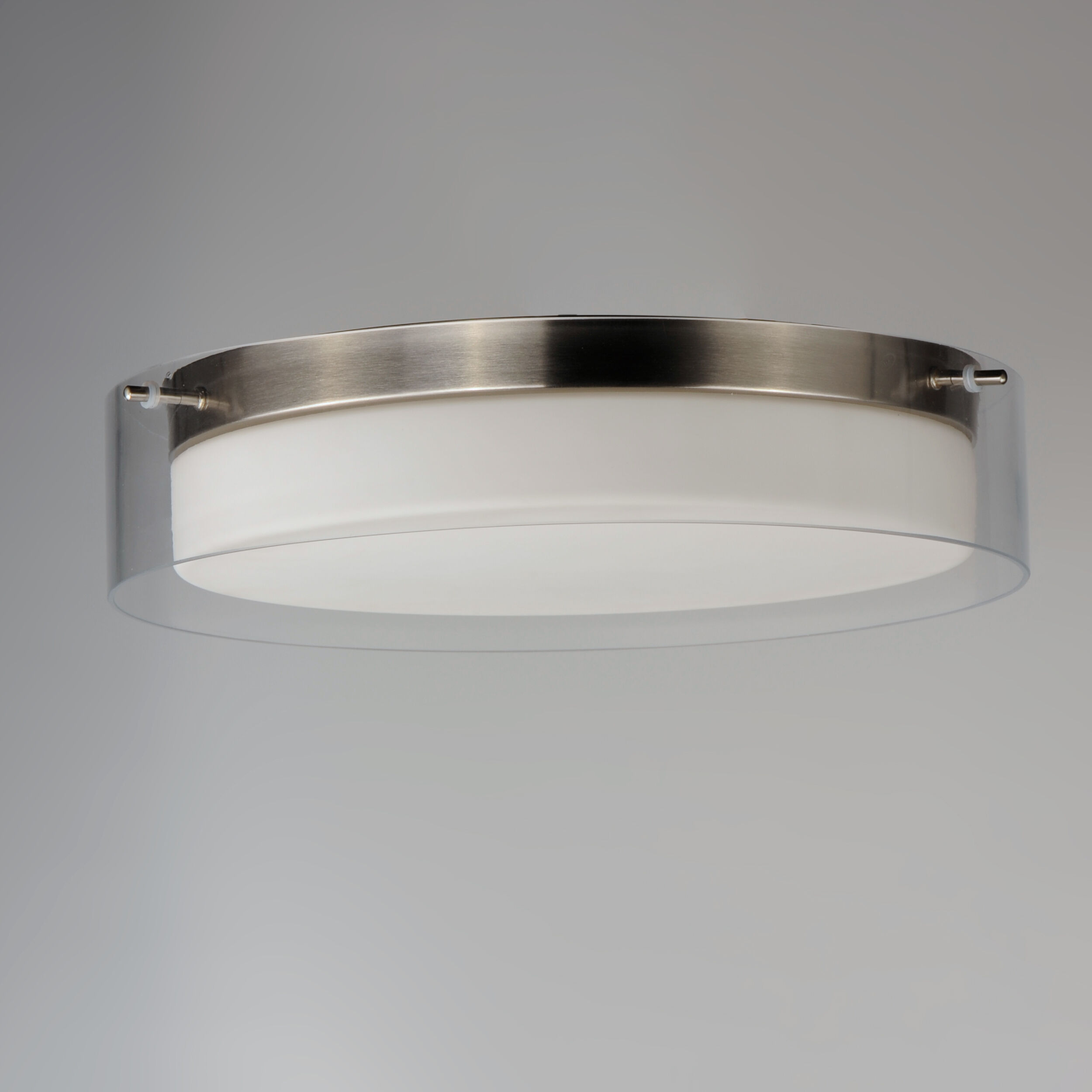 Duo LED 20 inch Satin Nickel Flush Mount Ceiling Light
