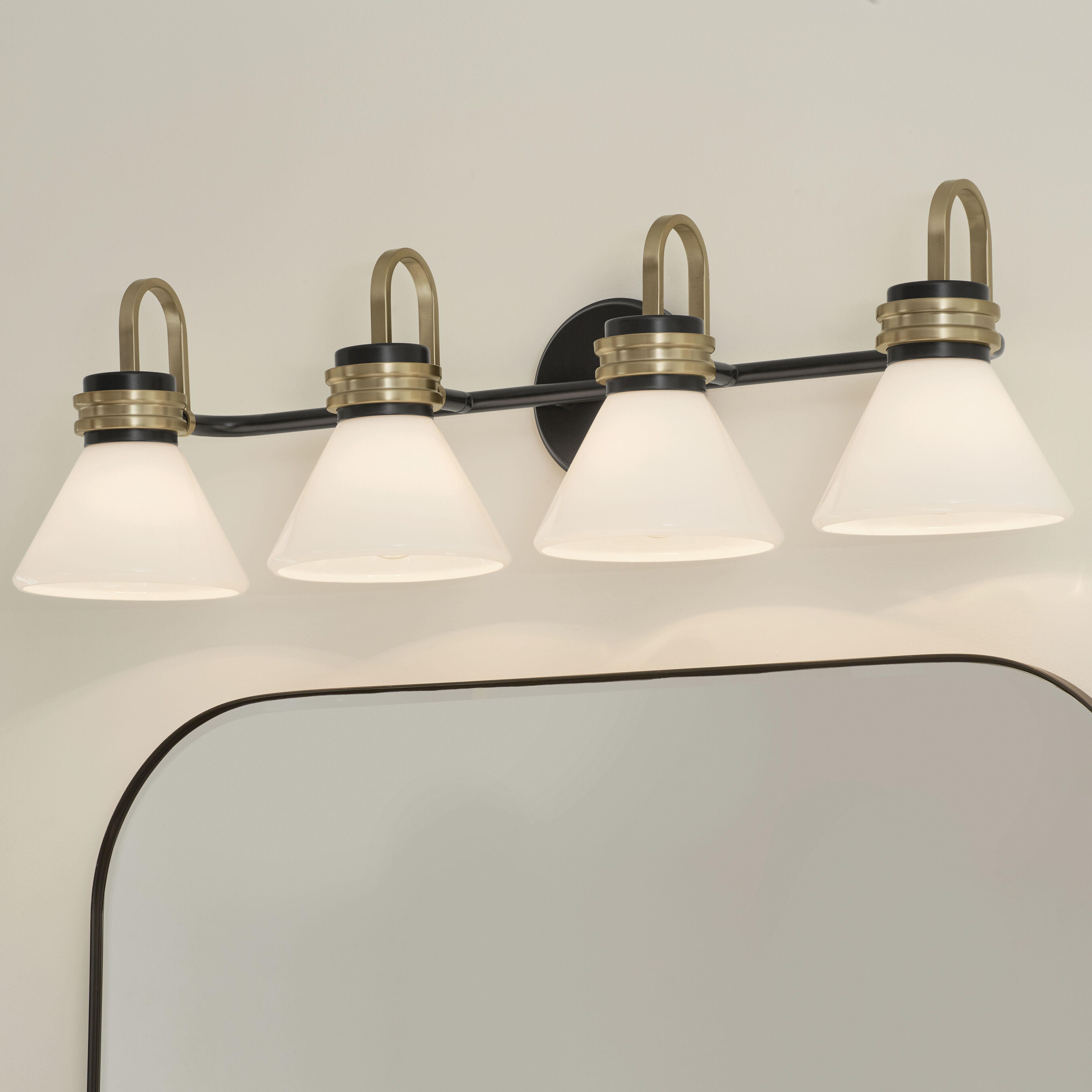 Kichler 55156BK Farum LED 34 inch Champagne Bronze Bathroom Vanity