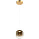 Refrax 1 Light 5.5 inch Aged Gold Brass Pendant Ceiling Light