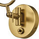 Ruehl 14 inch 9 watt Lacquered Brass Swing Arm Wall Sconce Wall Light