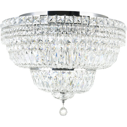 Stefania 16 Light 30 inch Chrome Bowl Flush Mount Ceiling Light