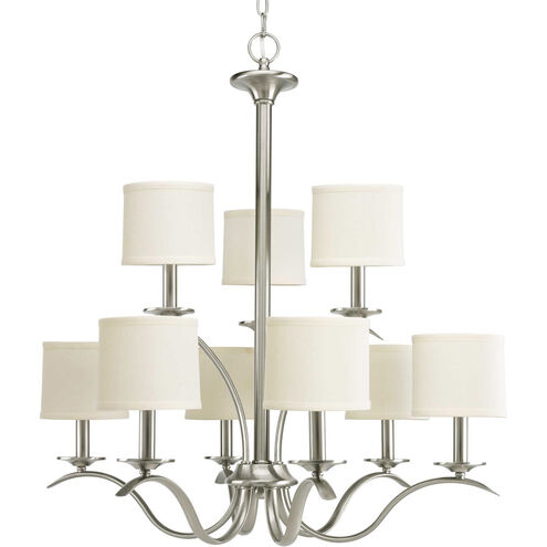 Inspire 9 Light 29 inch Brushed Nickel Chandelier Ceiling Light