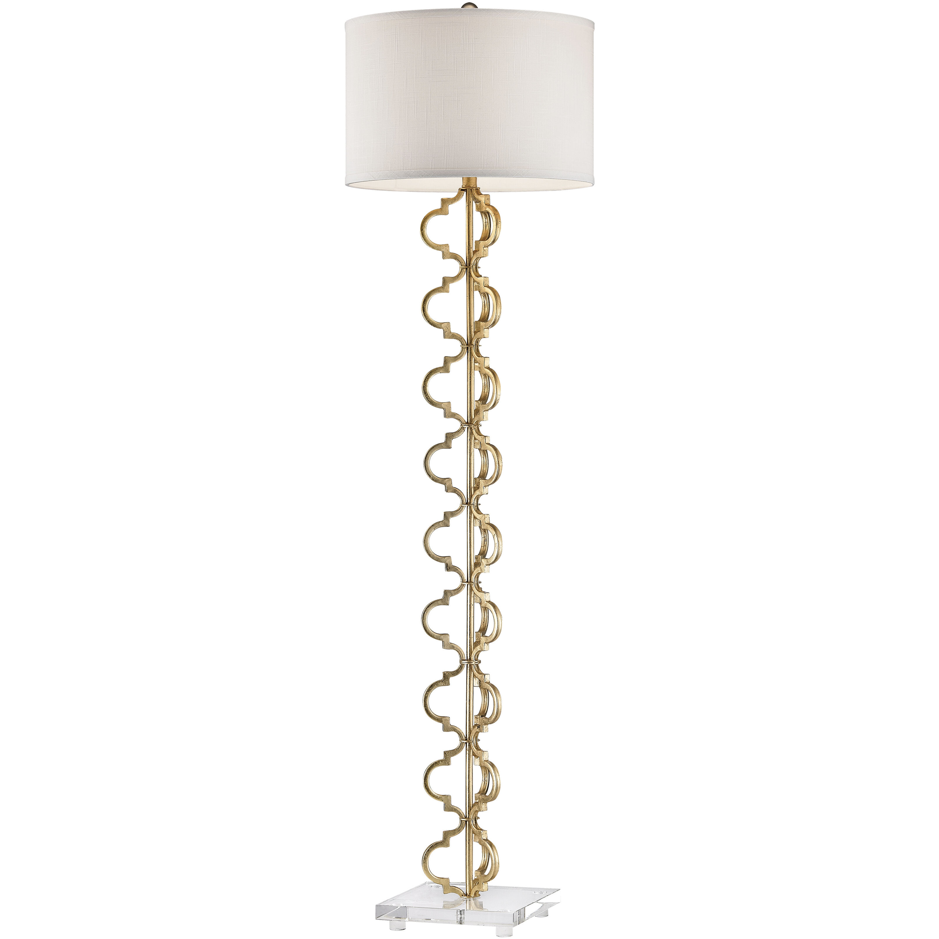 Castile 62 inch 60 watt Painted Gold Floor Lamp Portable Light