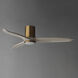 Woodwind 52 inch Natural Aged Brass Indoor Ceiling Fan in White