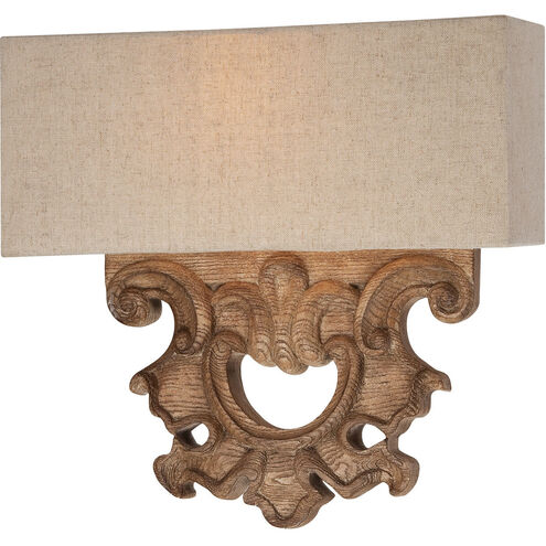 Abbott Place 2 Light 12 inch Classic Oak Patina ADA Wall Sconce Wall Light