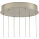 Glace 7 Light 15 inch Silver Multi-Drop Pendant Ceiling Light