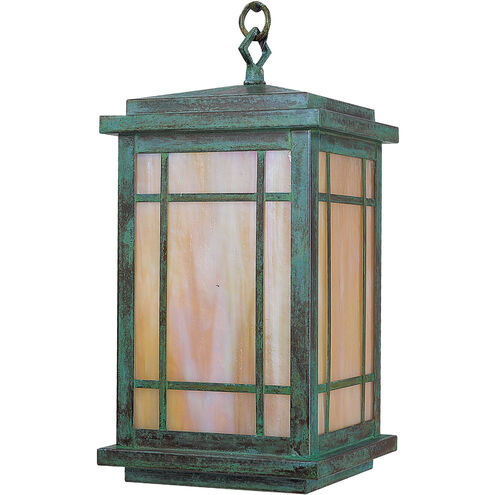 Avenue 1 Light 8 inch Antique Brass Pendant Ceiling Light in Almond Mica