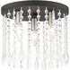 Elizabeth 3 Light 11 inch Black Flush Mount Ceiling Light
