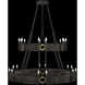 Mirage 24 Light 50 inch Black Chandelier Ceiling Light