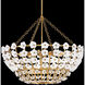 Azalea 12 Light 36 inch Distressed Brass Chandelier Ceiling Light, Single Tier