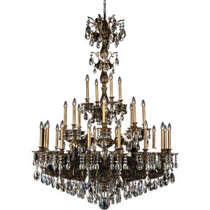 Milano 28 Light 50 inch French Gold Chandelier Ceiling Light in Cast French Gold, Milano Golden Shadow