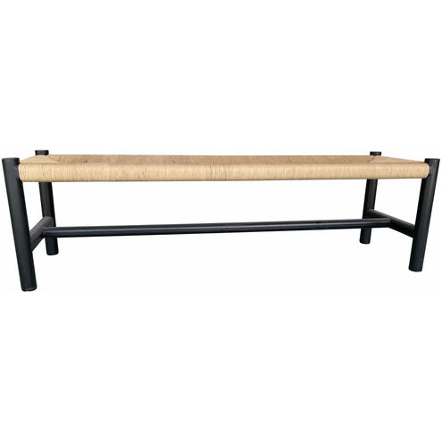 Hawthorn Black Bench, Large