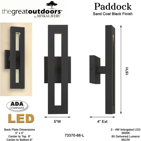 Paddock Outdoor Wall Mount in Sand Coal, Great Outdoors