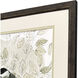Botanical Sketch Bird Green and Multi and Gray and Black Framed Art, Propac