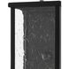 Tanzy 1 Light 18.38 inch Midnight Black Outdoor Wall Sconce, Small