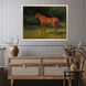 Animals Collection Silver Leaf Wood Shadow Box With Gold Wash Edging And Black Side Framed Art