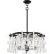 Painesdale 6 Light 27.75 inch Sand Coal And Polished Nickel Pendant Ceiling Light