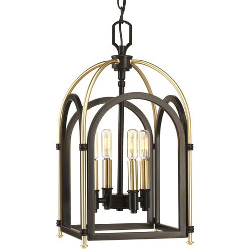 Westfall 4 Light 10.13 inch Antique Bronze Foyer Pendant Ceiling Light, Small, Design Series