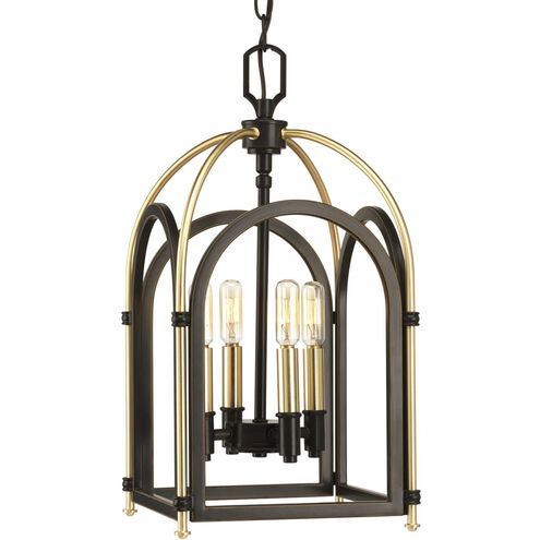 Westfall 4 Light 10 inch Antique Bronze Foyer Pendant Ceiling Light, Small, Design Series