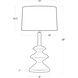 Hope 28 inch 150.00 watt White Table Lamp Portable Light