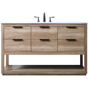 Larkin 54 X 22 X 34 inch Natural Oak Vanity Sink Set