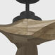 Collins 70 inch Midnight Black with Natural Honey Blades Smart Ceiling Fan