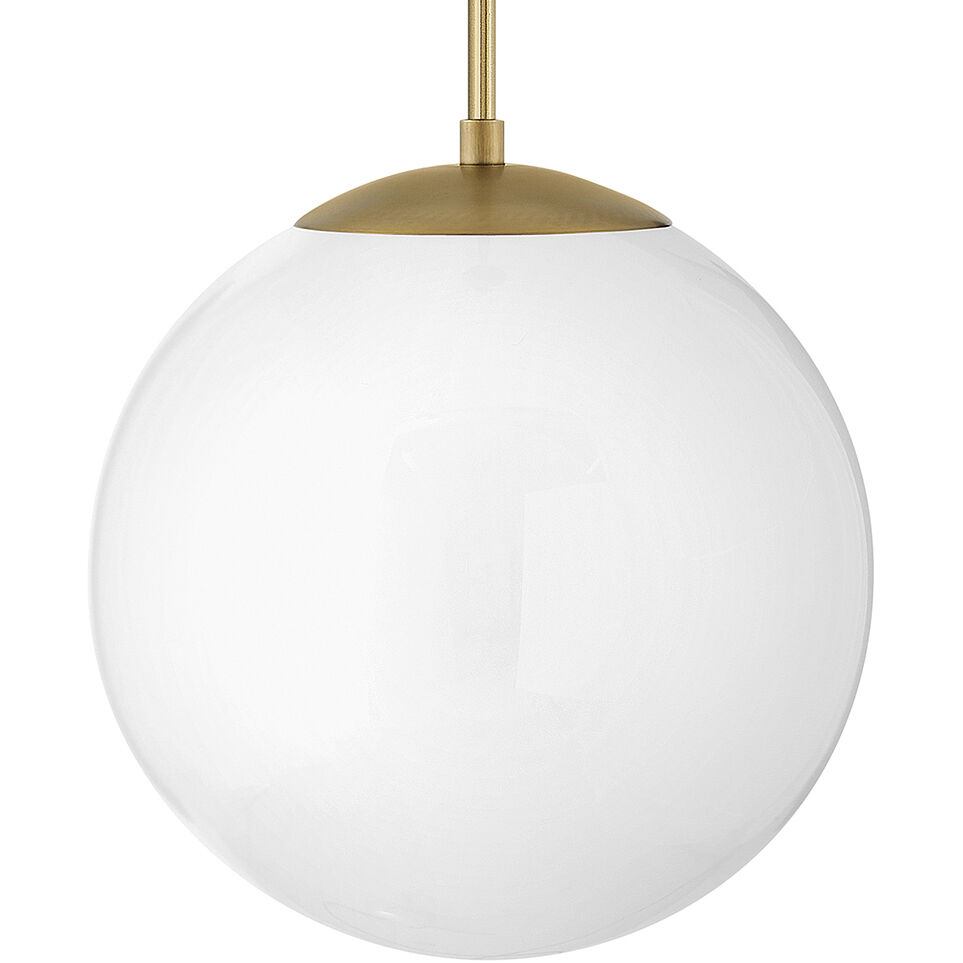 Warby 1 Light 13.5 inch Heritage Brass Indoor Chandelier Ceiling Light in White