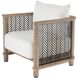 Emoto Pearl and Aged Bronze and Willow Outdoor Chair