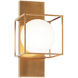 Squircle 1 Light 7 inch Aged Gold Brass Wall Sconce Wall Light