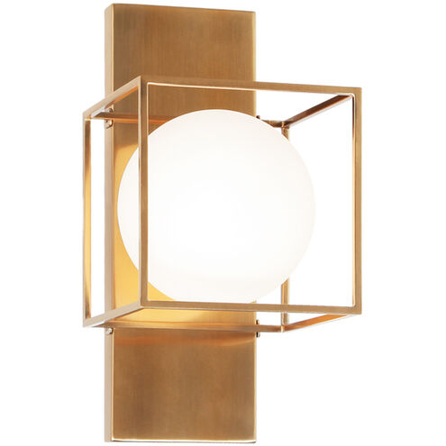 Squircle Wall Sconce Wall Light in Aged Gold Brass