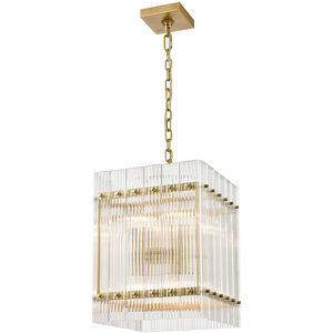 Allure 8 Light 12.75 inch Aged Brass Pendant Ceiling Light