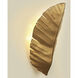 Banana Leaf Sconce Wall Light in 3, Gold