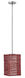 Maya 1 Light 8 inch Brushed Nickel Mid-Pendant Ceiling Light