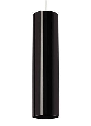 Piper LED 3 inch Satin Nickel Pendant Ceiling Light in Gloss Black, Monopoint