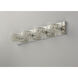 Gem 4 Light 31 inch Polished Chrome Bath Vanity Wall Light in Silver