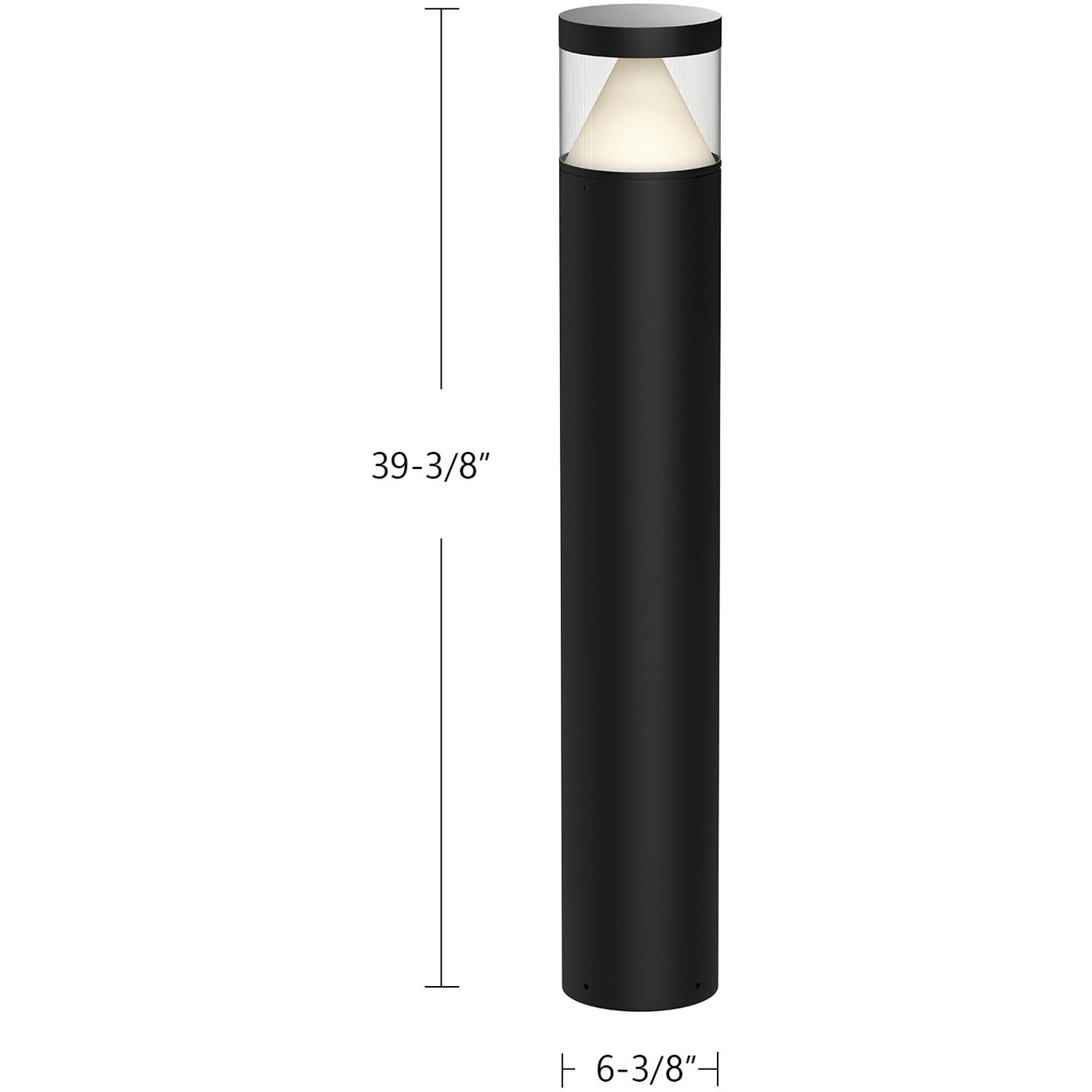 Hanover 120-277V 24.00 watt Black Exterior Bollard