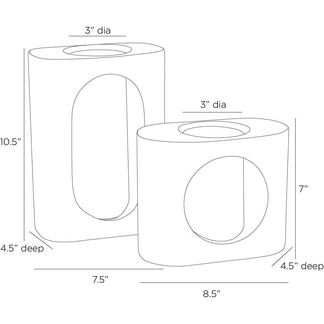 Emilie Vases, Set of 2