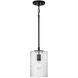 Emerson 1 Light 7 inch Matte Black Pendant Ceiling Light