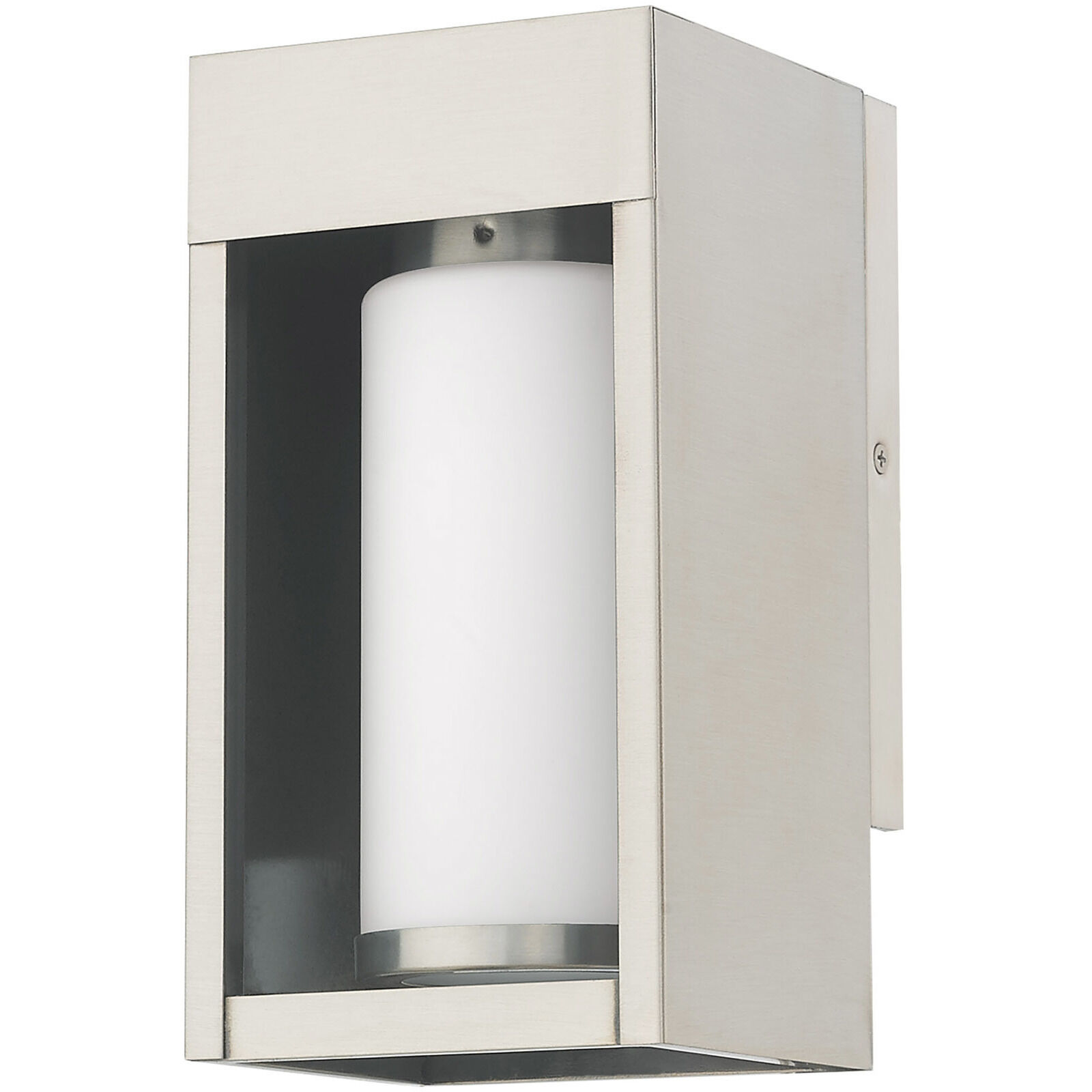 Bleecker 1 Light 9 inch Brushed Nickel Outdoor Wall Lantern
