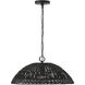 Naomi 1 Light 21 inch Matte Black Pendant Ceiling Light
